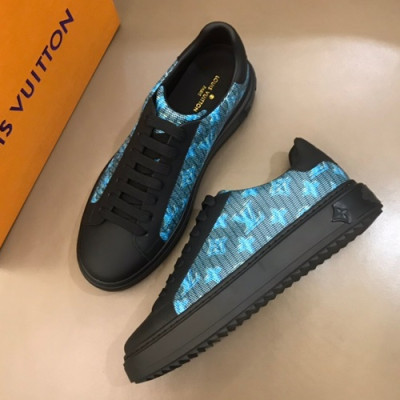 Louis vuitton 2019 Mm / Wm Leather Sneakers  - 루이비통 2019 남여공용 레더 스니커즈 LOUS0135,Size(225 - 270).블랙+블루