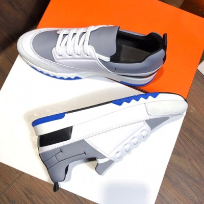 Hermes 2019 Mens Leather Sneakers - 에르메스 2019 남성용 레더 스니커즈 HERS0113.Size(240 - 275).그레이