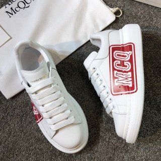Alexander McQueen 2019 Mm/Wm Oversol Sneakers - 알렉산더맥퀸 2019 남여공용 오버솔 스니커즈 AMQS0020.Size(225 - 270).화이트+레드