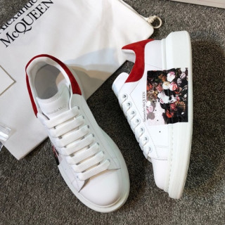 Alexander McQueen 2019 Mm/Wm Oversol Sneakers - 알렉산더맥퀸 2019 남여공용 오버솔 스니커즈 AMQS0021.Size(225 - 270).화이트+레드