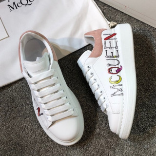 Alexander McQueen 2019 Mm/Wm Oversol Sneakers - 알렉산더맥퀸 2019 남여공용 오버솔 스니커즈 AMQS0027.Size(225 - 270).화이트+핑크