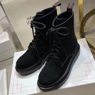 Alexander McQueen 2019 Ladies Leather Boots - 알렉산더맥퀸 2019 여성용 레더 부츠,AMQS0040.Size(225 - 250).블랙