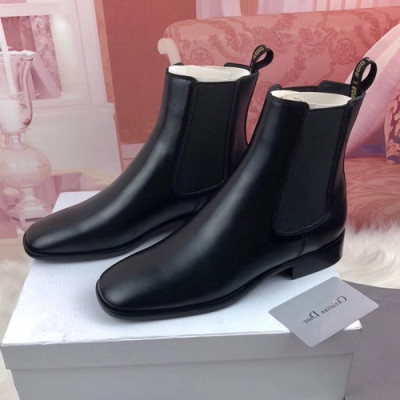 Dior 2019 Ladies Leather Boots - 디올 2019 여성용 레더 부츠 DIOS0060,Size(225-250),블랙
