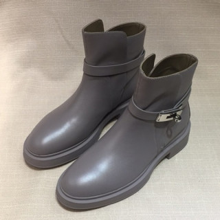 Hermes  2019 Ladies Leather Boots - 에르메스 2019 여성용 레더 부츠 HERS0132,Size(225-250),그레이