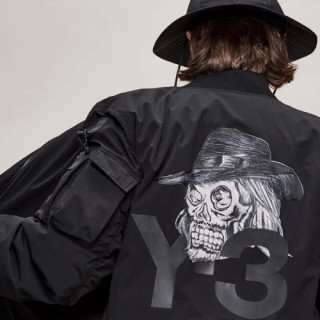 Y-3 2019 Mens Skull Padding Jacket- 요지야마모토 2019 남성 스컬 패딩 자켓 Y3/0031x.Size(s - 2xl).블랙