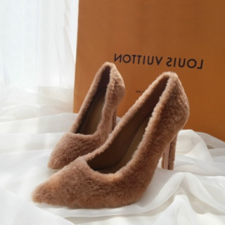 Louis Vuitton 2019 Ladies Wool Pumps High Heel - 루이비통 2019 여성용 울 펌프스 하이힐 LOUS0169.Size(225 - 255).브라운