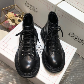 Alexander McQueen 2019 Ladies Leather Boots - 알렉산더맥퀸 2019 여성용 레더 부츠,AMQS0048.Size(225 - 255).블랙