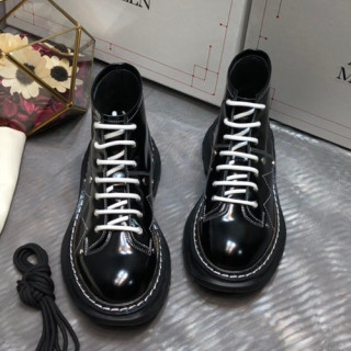 Alexander McQueen 2019 Ladies Leather Boots - 알렉산더맥퀸 2019 여성용 레더 부츠,AMQS0049.Size(225 - 255).블랙
