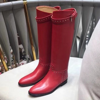 Hermes  2019 Ladies Leather Boots - 에르메스 2019 여성용 레더 부츠 HERS0202,Size(225-250),레드
