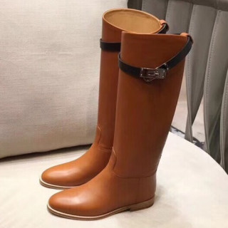 Hermes  2019 Ladies Leather Boots - 에르메스 2019 여성용 레더 부츠 HERS0206,Size(225-250),오렌지카멜