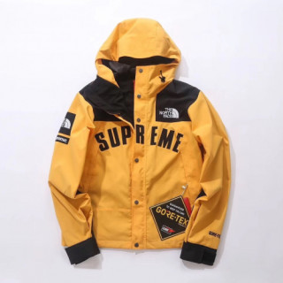 The North Face&Supreme Collabo 2019 Mens Mountain Windproof Jacket - 노스페이스&슈프림 콜라보 2019 남성 방풍 자켓 Nor0028x.Size(s - xl).옐로우