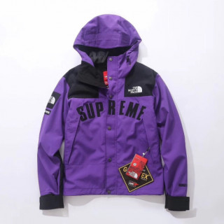 The North Face&Supreme Collabo 2019 Mens Mountain Windproof Jacket - 노스페이스&슈프림 콜라보 2019 남성 방풍 자켓 Nor0029x.Size(s - xl).퍼플