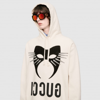 Gucci 2019 Mm/Wm Logo Cotton HoodT - 구찌 2019 남자 로고 코튼 후드티 Guc01280x.Size(s - l).크림
