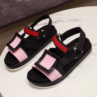 Roger Vivier 2019 Ladies Sandal - 로저비비에 2019 여성용 샌들 RVS0108,Size(220 - 250).블랙+핑크