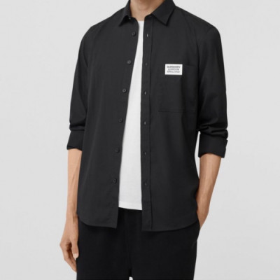 Burberry 2019 Mens Vintage Logo Slim Fit Cotton shirt - 버버리 2019 남성 빈티지 로고 슬림핏 코튼 셔츠 Bur1025x.Size(s - 2xl).블랙