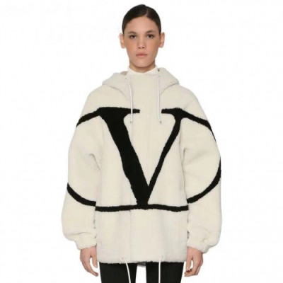 Valentino 2019 Womens Logo Wool Coat - 발렌티노 2019 여성 로고 울코트 Val0240x.Size(s - l).화이트