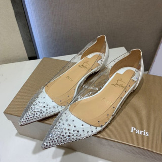 Christian Loubutin 2019 Ladies PVC Flat Shoes - 크리스챤 루부탱 2019 여성용 PVC 플랫슈즈,CLS0036.Size (225 - 245).화이트