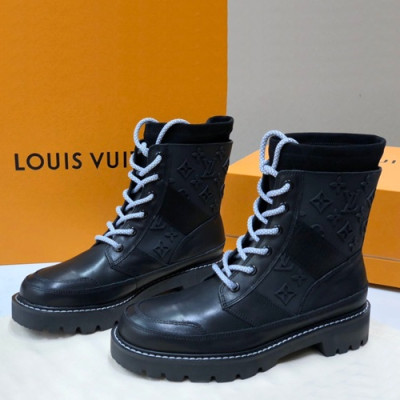 Louis vuitton 2019 Ladies Leather Boots Sneakers - 루이비통 2019 여성용 레더 부츠 스니커즈,LOUS0256,Size(225 - 245).블랙