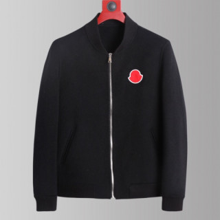 Moncler 2019 Mens Logo Casual Zip-up Cashmere Jacket - 몽클레어 2019 남성 로고 캐쥬얼 집업 캐시미어 자켓 Moc0760x,Size(m - 2xl).블랙