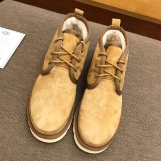 UGG 2019 Mens Leather & Wool Boots - UGG 2019 남성용 레더 & 울 부츠 UGGS0041.Size(240 - 270),카멜베이지