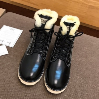 UGG 2019 Mens Leather & Wool Boots - UGG 2019 남성용 레더 & 울 부츠 UGGS0046.Size(240 - 270),블랙