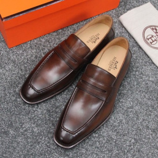 Hermes 2019 Mens Leather Loafer - 에르메스 2019 남성용 레더 로퍼 HERS0247.Size(245 - 275).브라운