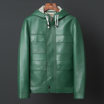 Burberry 2019 Mens Casual Leather Jacket - 버버리 2019 남성 캐쥬얼 레더 자켓 Bur01278x.Size(m - 3xl).그린