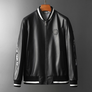 [미러급]Philipp plein 2019 Mens Leather Jacket - 필립플레인 2019 남성 레더 자켓 Phi0066x.Size(m - 3xl).블랙