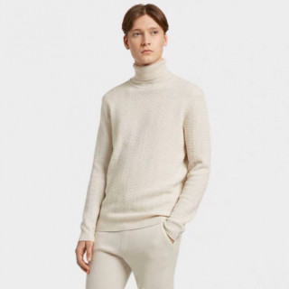 Zegna 2019 Mens Basic Turtleneck Sweater - 제냐 2019 남성 베이직  터틀넥 스웨터 Zeg0115x.Size(m - 3xl).아이보리
