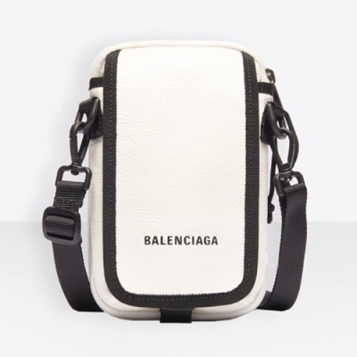 Balenciaga 2019 Leather Shoulder Bag / Phone Bag,20CM - 발렌시아가 2019 남여공용 레더 숄더백 / 폰 백,BGB0463,20CM,화이트