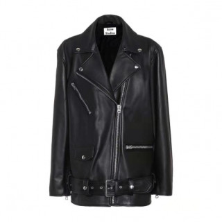 Acne Sstudios 2019 Womens Casual Leather Jacket - 아크네 2019 여성 캐쥬얼 가죽자켓 Acn0026x.Size(s - l).블랙