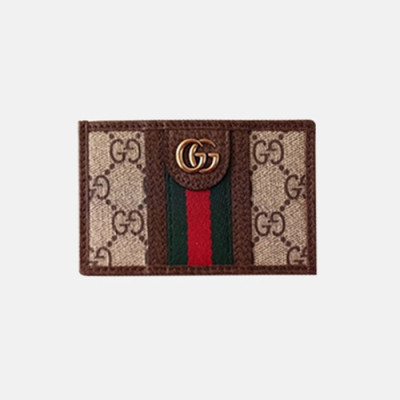 Gucci 2019 Mm / Wm Card Purse ,597617- 구찌 2019 남여공용 카드 퍼스,GUW0111.Size(11cm).브라운