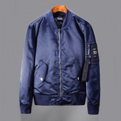 Armani 2019 Mens Logo Casual Cotton Jacket  - 알마니 2019 남성 로고 캐쥬얼 코튼 자켓 Arm0363x.Size(s - xl).블루