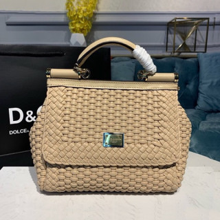 Dolce&Gabbana 2019 Tote Shoulder Bag ,26CM - 돌체 앤 가바나 2019 여성용 토트 숄더백 DGB0235,26cm,베이지