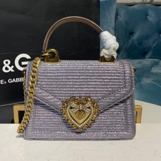 Dolce&Gabbana 2019 Tote Shoulder Bag ,19CM - 돌체 앤 가바나 2019 여성용 토트 숄더백 DGB0237,19cm,실버