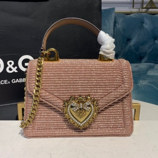 Dolce&Gabbana 2019 Tote Shoulder Bag ,19CM - 돌체 앤 가바나 2019 여성용 토트 숄더백 DGB0239,19cm,핑크