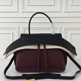 Tod's 2019  Leather Tote Shoulder Bag,28cm - 토즈 2019 레더 토트 숄더백,TODB0020,28cm,와인+블랙