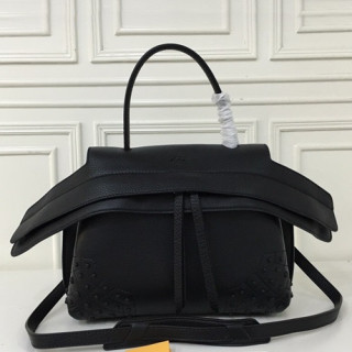Tod's 2019  Leather Tote Shoulder Bag,28cm - 토즈 2019 레더 토트 숄더백,TODB0022,28cm,블랙