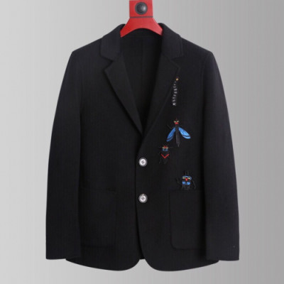 Fendi 2019 Mens Logo Cashmere Coat - 펜디 2019 남성 로고 캐시미어 코트 Fen0381x.Size(m - 3xl).블랙