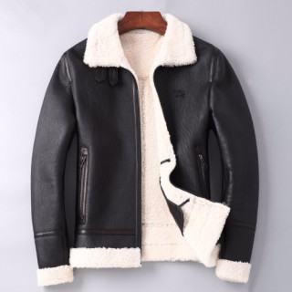 Burberry 2019 Mens Casual Leather Jacket - 버버리 2019 남성 캐쥬얼 가죽 자켓 Bur01394x.Size(m - 3xl).블랙