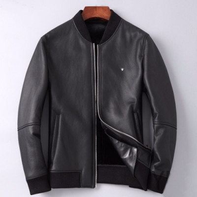 Dior 2019 Mens Logo Modern Leather Jacket - 디올 2019 남성 모던 레더자켓 Dio0393x.Size(m - 3xl).블랙