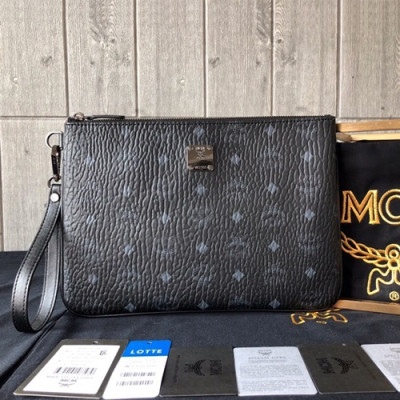 MCM 2019 Visetos Clutch Bag,30cm - 엠씨엠 2019 남여공용 비세토스 클러치백 MCMB0386,30cm,블랙