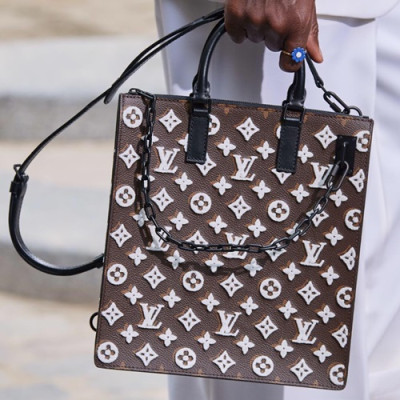 Louis Vuitton 2019 Sac Plat Tote Shoulder Shopper Bag,28cm - 루이비통 2019 삭 플라 남성용 토트 숄더 쇼퍼백 M44476,LOUB1723,28cm,브라운