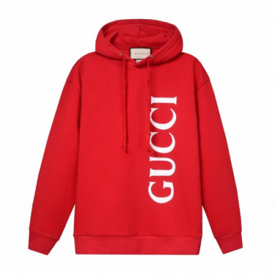 Gucci 2019 Mm/wm Logo Casual Oversize Cotton Hooded - 구찌 2019 남자 로고 캐쥬얼 오버사이즈 코튼 후드티 Guc01614x.Size(s- l).레드