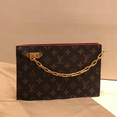 Louis Vuitton 2019 Monogram Clutch Bag,25cm - 루이비통 2019  모노그램 여성용 클러치백,LOUB1813,25cm,브라운