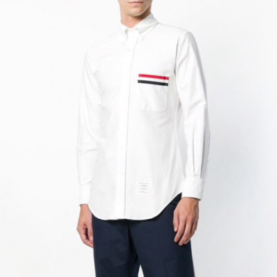 Thom Browne 2019 Mens Strap Cotton Shirt - 톰브라운 2019 남성 스트랩 코튼 셔츠 Thom0388x.Size(s - 2xl).화이트