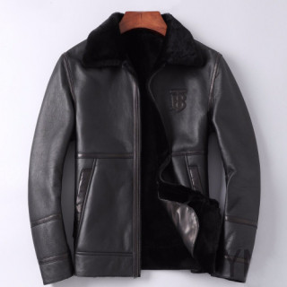 Burberry 2019 Mens Casual Leather Jacket - 버버리 2019 남성 캐쥬얼 가죽 자켓 Bur01448x.Size(l - 4xl).블랙