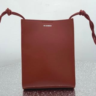 Jil Sander 2019 Leather Shoulder Bag,18.5cm - 질샌더 2019 여성용 레더 숄더백 JILB0002,18.5cm,레드