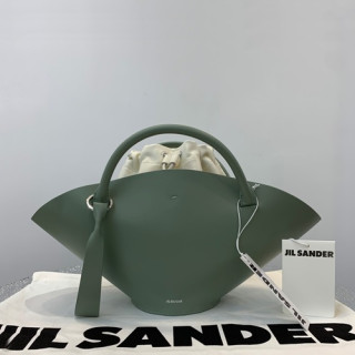 Jil Sander 2019 Sombrero Leather Small Tote Bag,42cm - 질샌더 2019 솜브레로 여성용 레더 스몰 토트백 JILB0013,42cm,연두