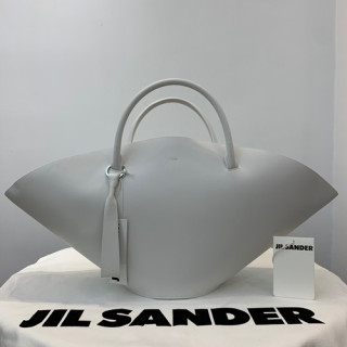 Jil Sander 2019 Sombrero Leather Large Tote Bag,67cm - 질샌더 2019 솜브레로 여성용 레더 라지 토트백 JILB0016,67cm,화이트